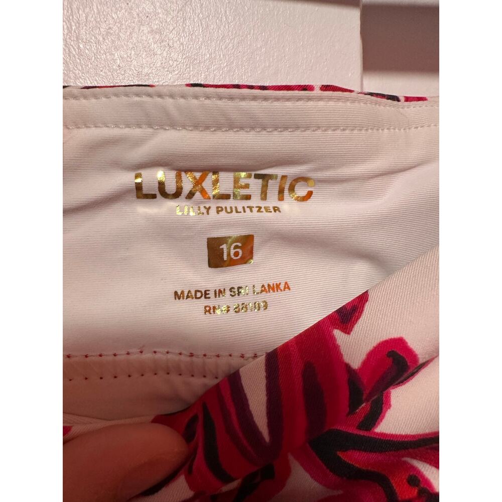 Lilly Pulitzer UPF Luxletic 17" Monica Skort Coconut Slice Of Paradise Golf 16 - Picture 5 of 9